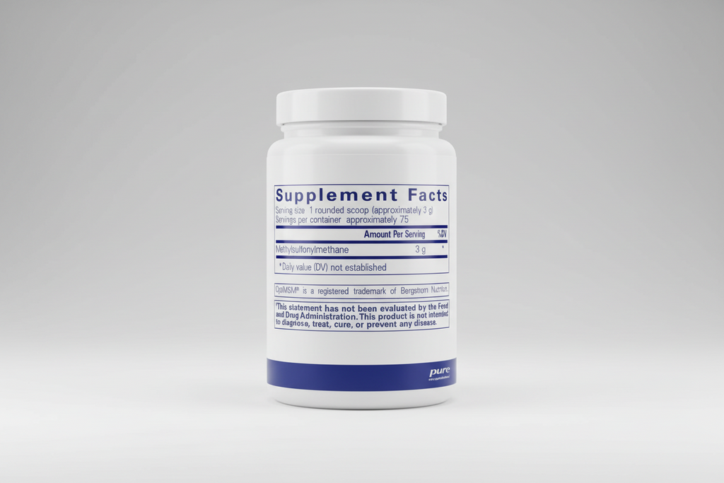 Supplement facts label for a product by pure encapsulations