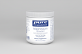 Container of pure encapsulations magnesium powder on a white background