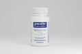 White bottle of pure encapsulations Melatonin 3 mg supplement on a white background