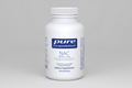 White supplement bottle labeled 'pure encapsulations NAC 900 mg' on a white background