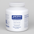 White supplement bottle labeled 'pure encapsulations Polyphenol Nutrients' on a white background