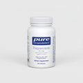 White supplement bottle labeled 'pure encapsulations' on a white background