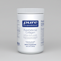 White container of PureDefense Collagen with Bone Broth powder by pure encapsulations on a white background