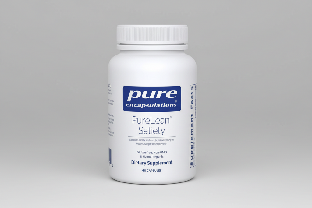 White supplement bottle labeled 'pure encapsulations Aller-Essentials' on a white background
