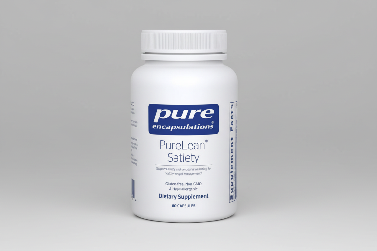 White supplement bottle labeled 'pure encapsulations Aller-Essentials' on a white background