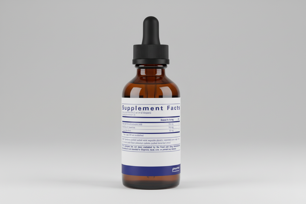 Supplement facts label for a product by pure encapsulations