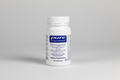 White supplement bottle labeled 'pure encapsulations' on a white background