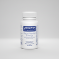 Supplement bottle labeled 'Rapid Mental Energy' by Pure Encapsulations on a white background
