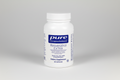 Supplement bottle labeled 'pure encapsulations Resveratrol Extra' on a white background