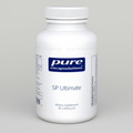 White supplement bottle labeled 'pure encapsulations SP Ultimate' on a white background