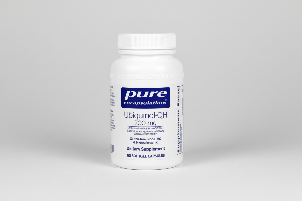 Pure Encapsulations Ubiquinol-QH 200 mg - 60 Softgel Capsules