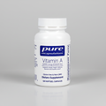Vitamin A supplement bottle with 'pure encapsulations' label on a white background