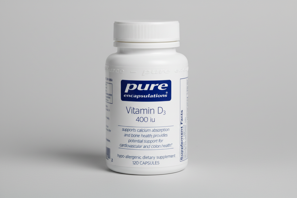 Pure Encapsulations Vitamin D3 10 mcg (400 IU) - 120 Capsules