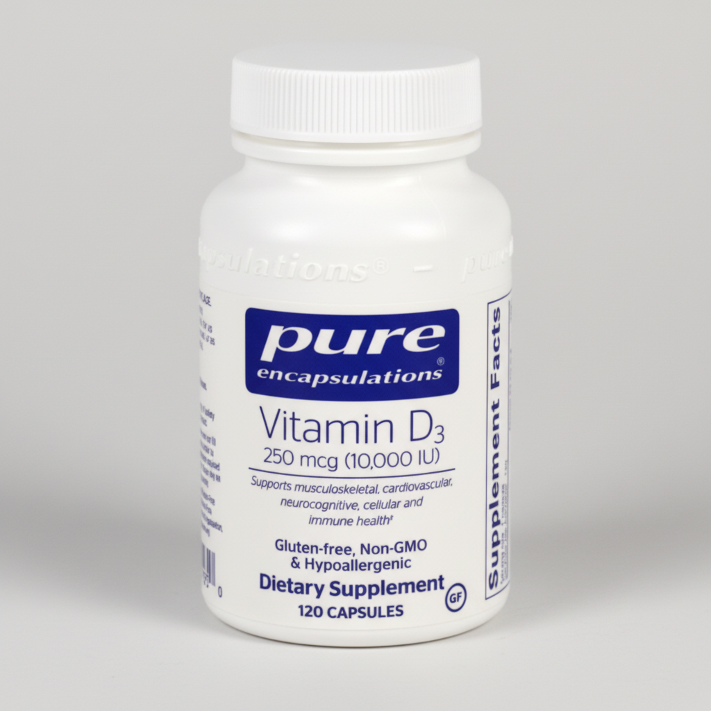 Pure Encapsulations Vitamin D3 250 mcg (10,000 IU) - 120 Capsules