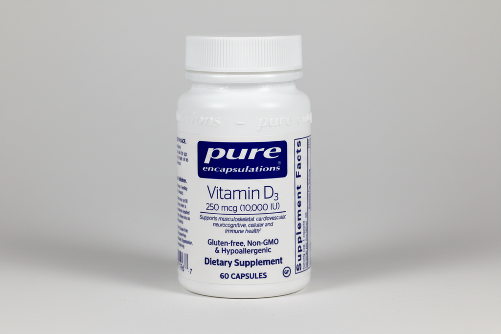 Pure Encapsulations Vitamin D3 250 mcg (10,000 IU) - 60 Capsules