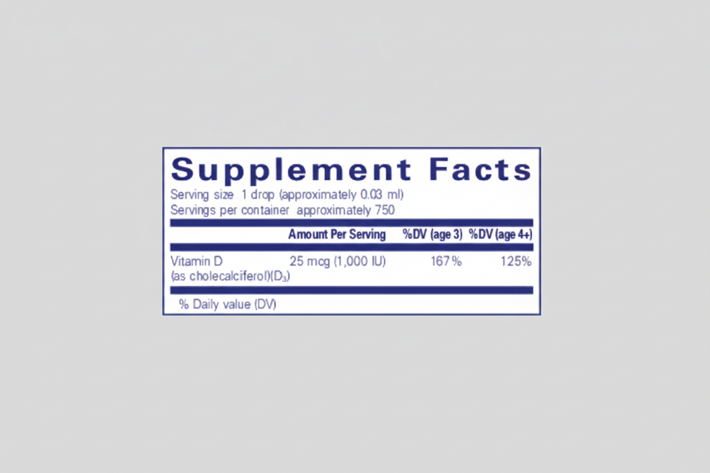 Pure Encapsulations Vitamin D3 Liquid - 0.75 oz (22.5 ml)
