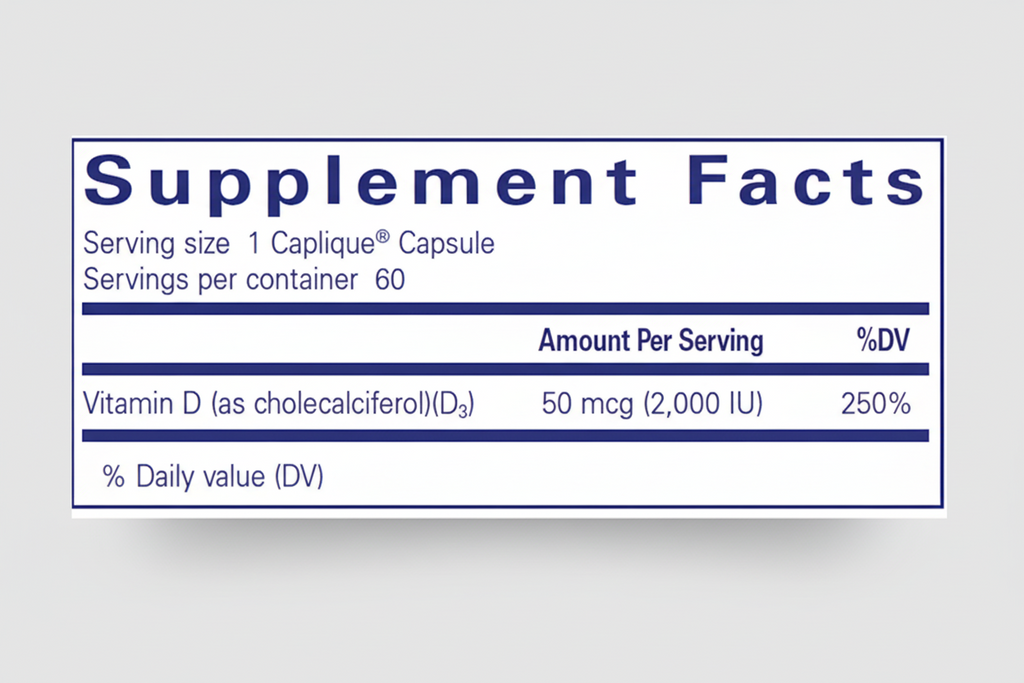 Pure Encapsulations Vitamin D3 VESIsorb - 60 Caplique Capsules