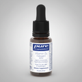 Vitamin D3 supplement bottle with dropper on a white background