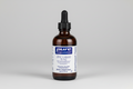 Bottle of pure encapsulations Zinc Liquid supplement on a white background