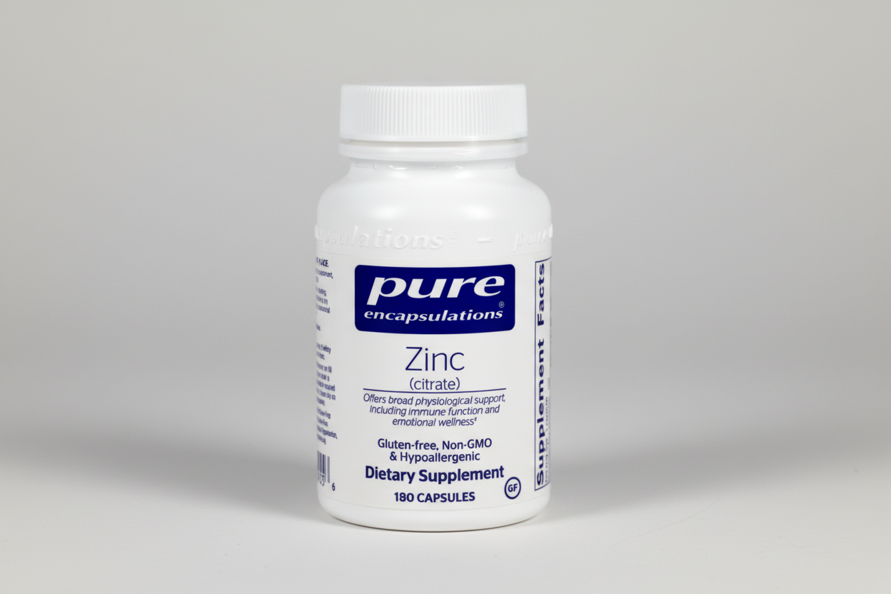Pure Encapsulations Zinc (citrate) - 180 Capsules