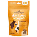 Ready Pet Go Skin and Coat Omega-3 fish and cheese 60 soft chews front label