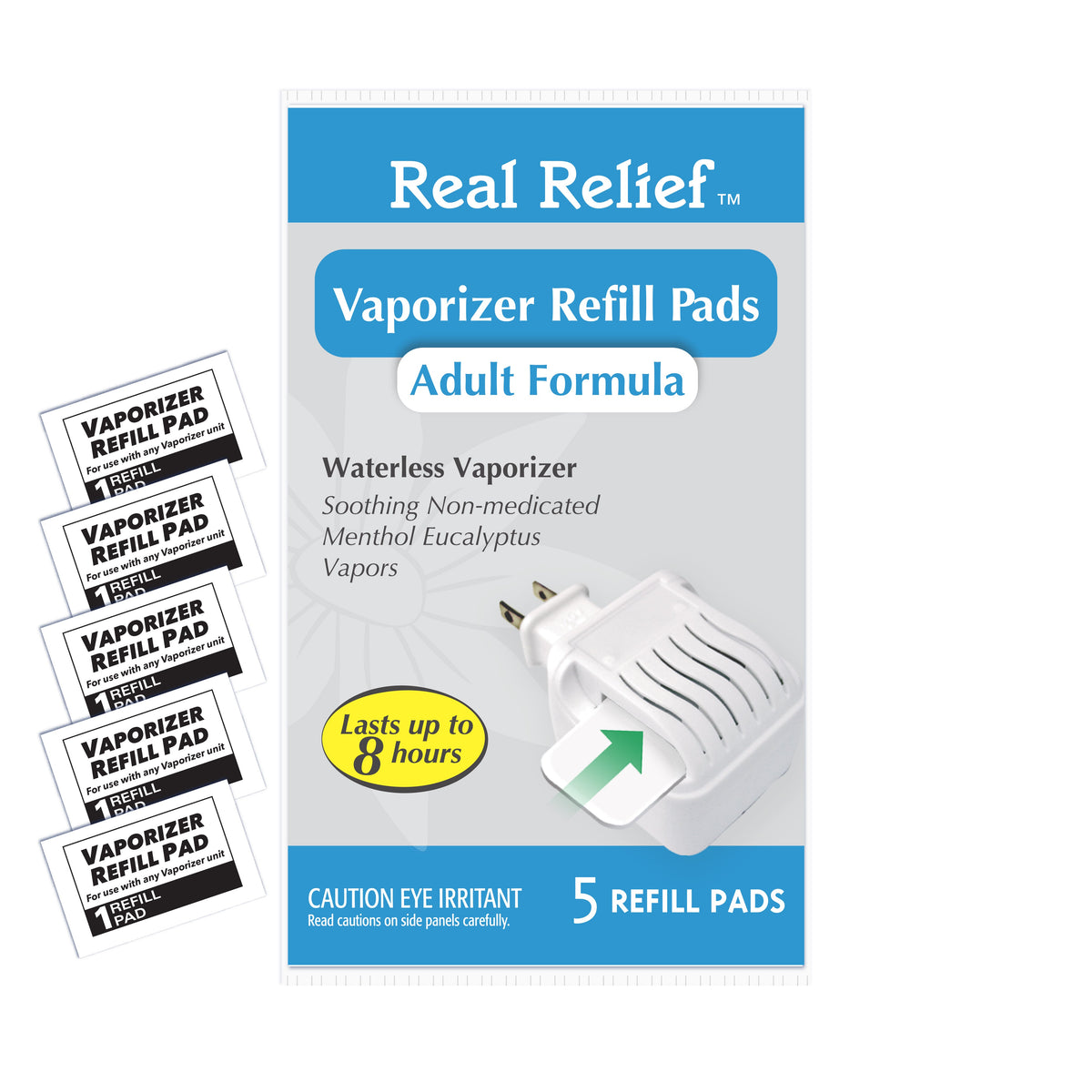Real Relief Waterless Vaporizer Refill Pads — 5 Pack