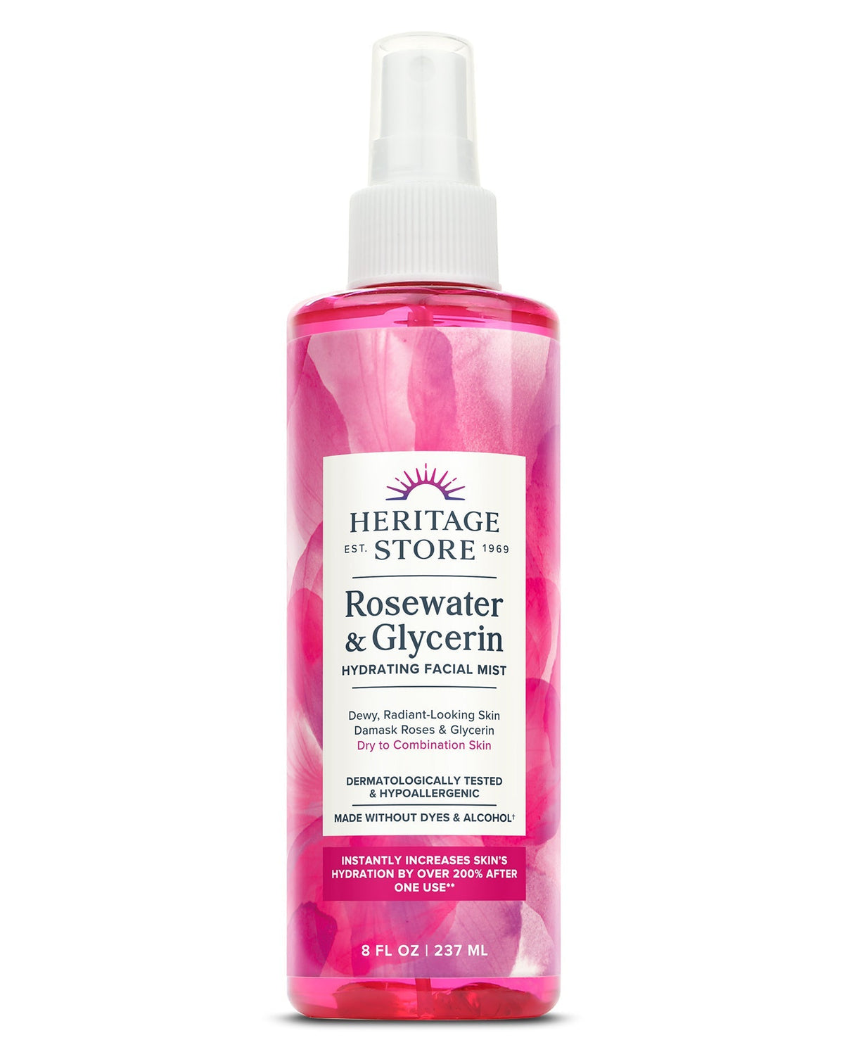 Heritage Store Rosewater & Glycerin Facial Mist 8 fl oz