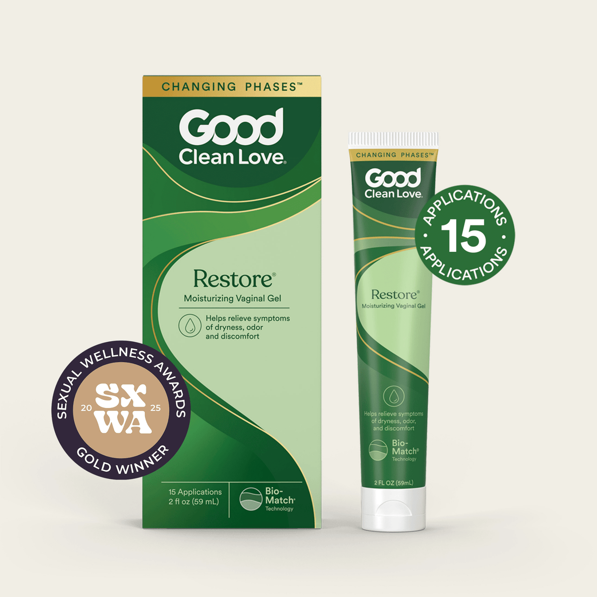 Good Clean Love Restore Moisturizing Vaginal Gel — 2 fl oz