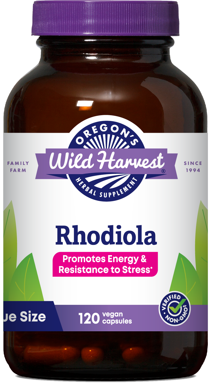 Oregon's Wild Harvest Rhodiola 120 Capsules front