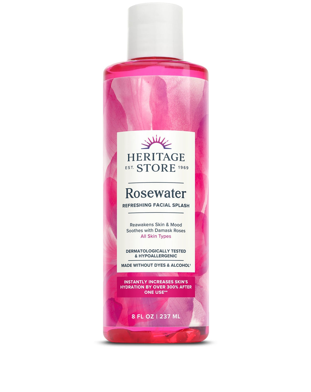 Heritage Store Rosewater Pour 8 fl oz