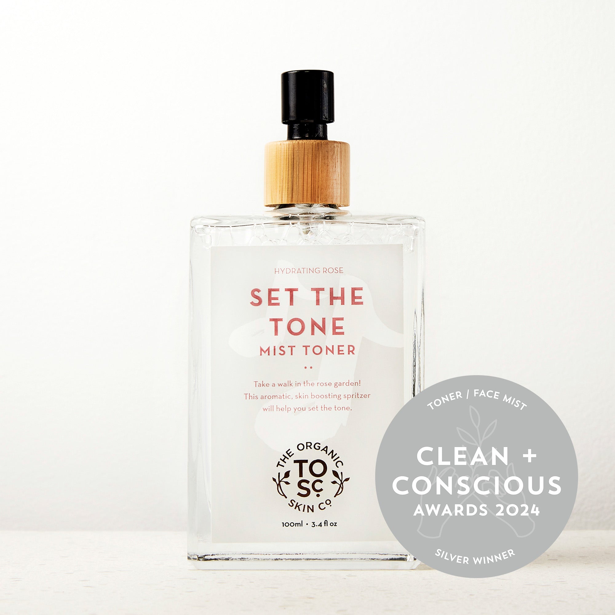The Organic Skin Co Set The Tone Mist Toner 3.4 fl oz official front image