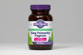 Vitamin supplement bottle labeled 'Saw Palmetto Pygeum' with a purple cap and label.