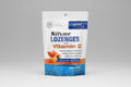 Package of Silver Lozenges with Vitamin C, featuring orange splash flavor.