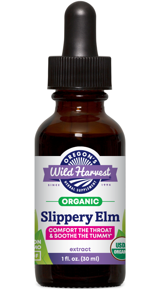 Oregon's Wild Harvest Slippery Elm Organic Extract 1:4 1 fl oz front