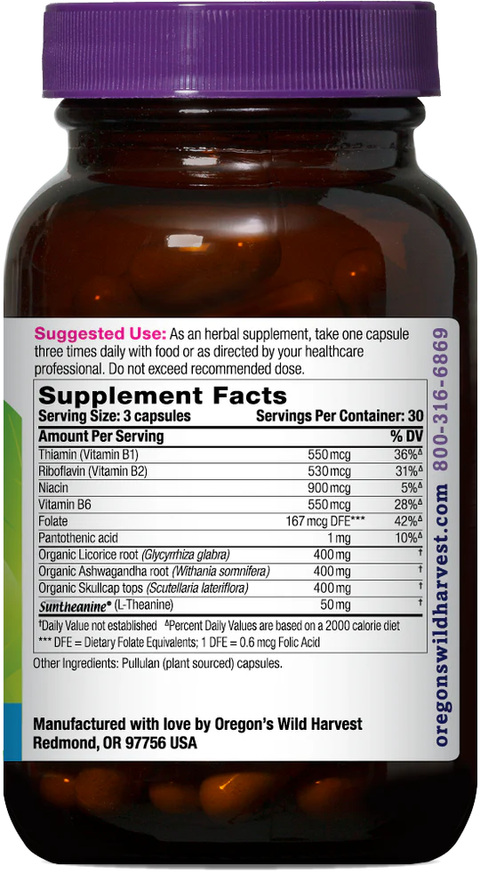Oregon's Wild Harvest Stress Guard 90 Capsules