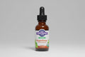 Bottle of Oregon's Wild Harvest SuperSinus extract with a dropper on a white background