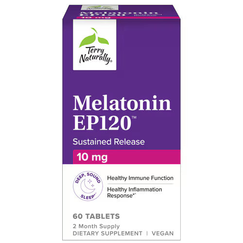 Terry Naturally Melatonin EP120 Sustained Release 10 mg 60 Tablets