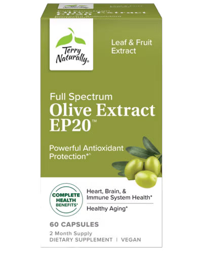 Terry Naturally Full Spectrum Olive Extract EP20 60 Capsules