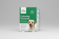 Terry Naturally Calming Formula for dogs packaging with a dog illustration on a green background