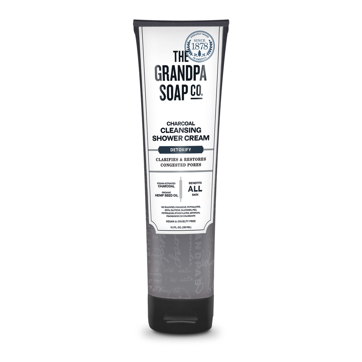 Grandpa’s Soap Charcoal Cleansing Shower Cream 9.5 fl oz