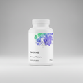 Thorne Advanced Nutrients dietary supplement bottle with colorful label on a white background