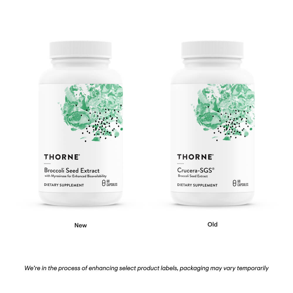 Two Thorne Research dietary supplement containers on a white background