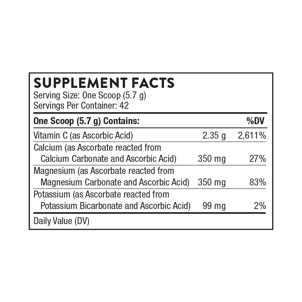 Supplement facts label for a product with listed nutrients and their percentages of daily values.