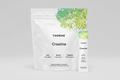 Thorne Creatine supplement packaging with green and white design on a black background