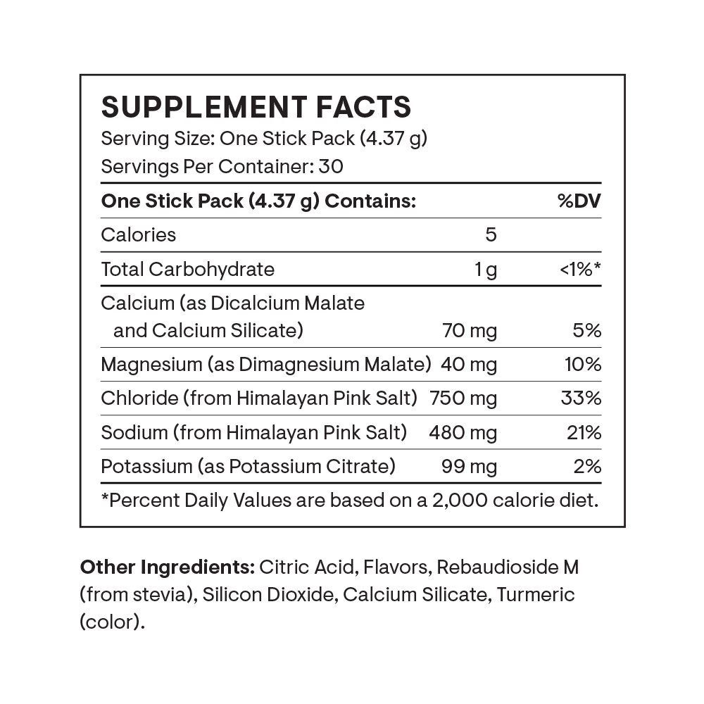 Supplement facts label for a product with detailed nutritional information.