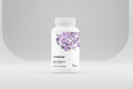 Thorne Meta-Balance dietary supplement bottle on a black background
