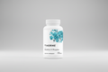 Thorne dietary supplement bottle with blue abstract design on a white background