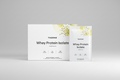 Two boxes of Thorne Whey Protein Isolate on a white background