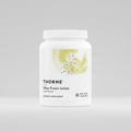 Thorne Whey Protein Isolate container with vanilla flavor on a white background