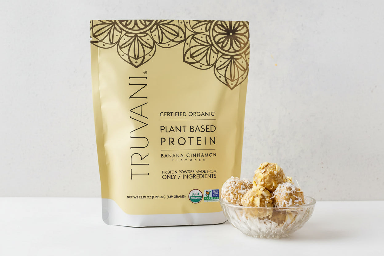 Truvani Banana Cinnamon Plant Protein Powder - 20 Servings